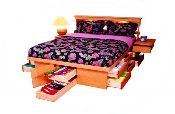 Ultimate Bed Platform Beds With Drawers, Oak King Size Bed With Drawers Underneath