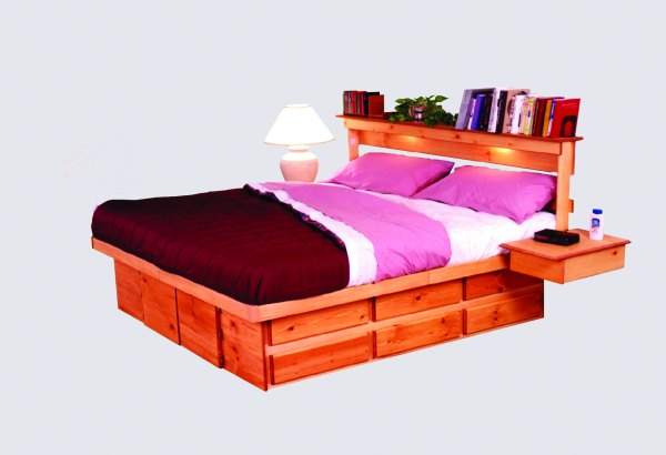 Ultimate Bed Platform Beds With Drawers, 12 Drawer Storage Bed King