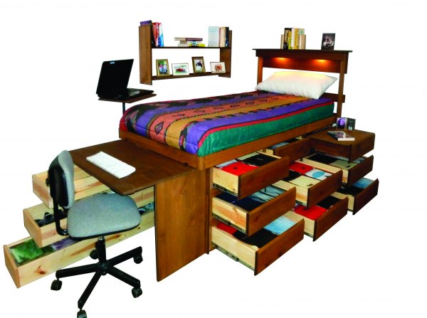 Ultimate Bed Platform Beds With Drawers, Dorm Room Bed Frame